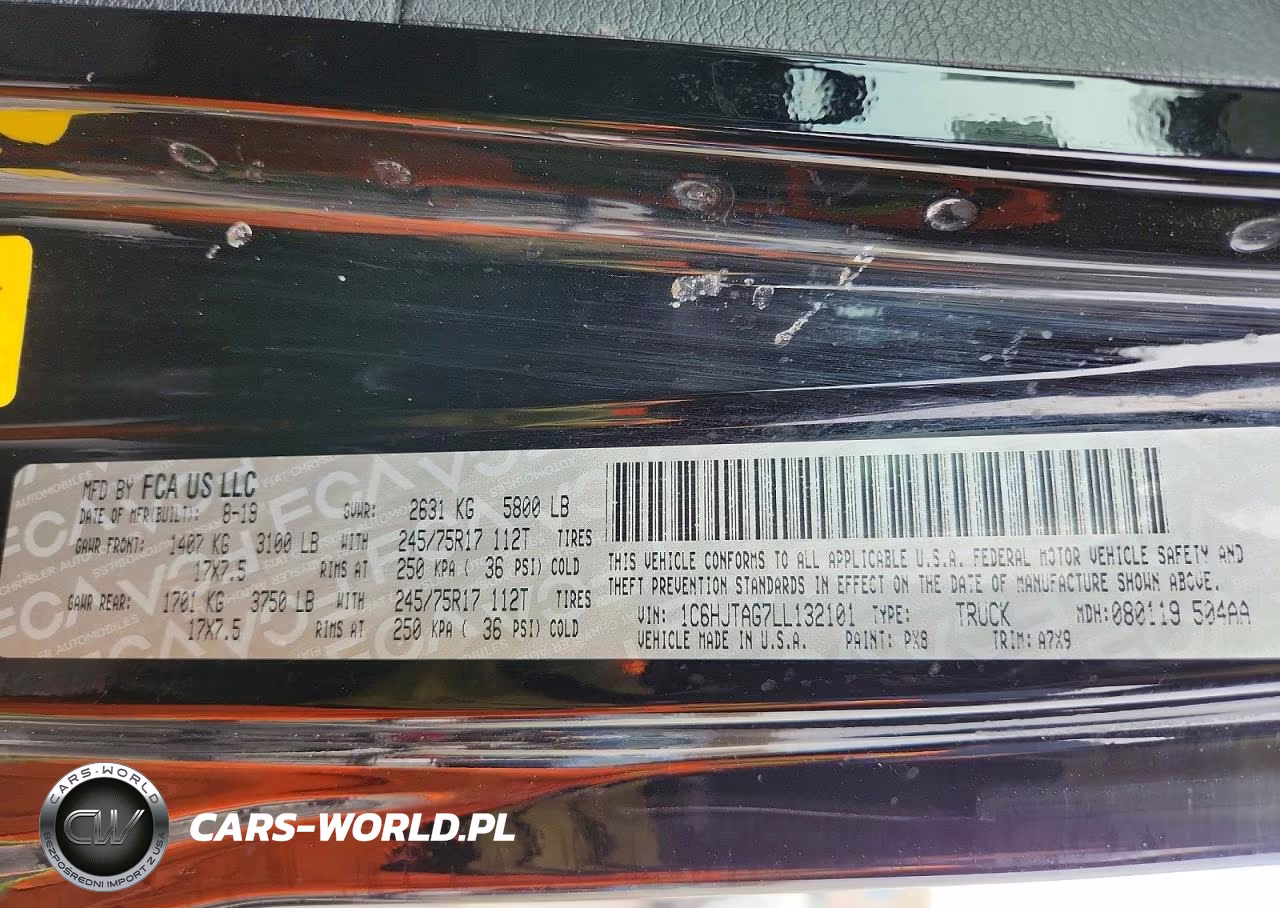 2020 Jeep Gladiator Sport VIN:1C6HJTAG7LL132101 - 14