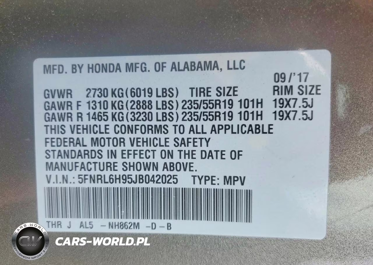 2018 Honda Odyssey Elite VIN:5FNRL6H95JB042025 - 13