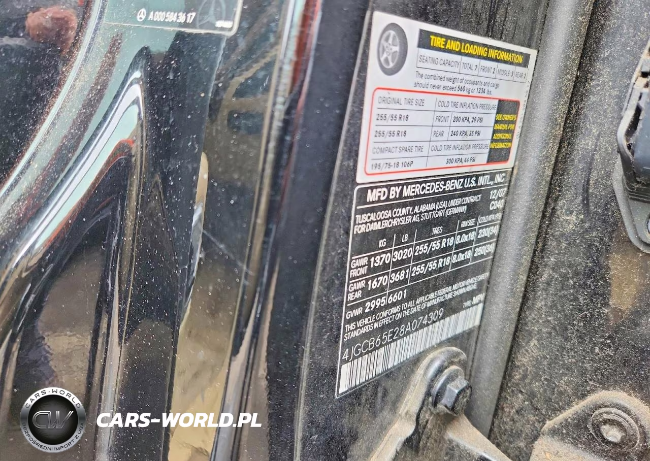 2008 Mercedes-Benz R 350 VIN:4JGCB65E28A074309 - 13
