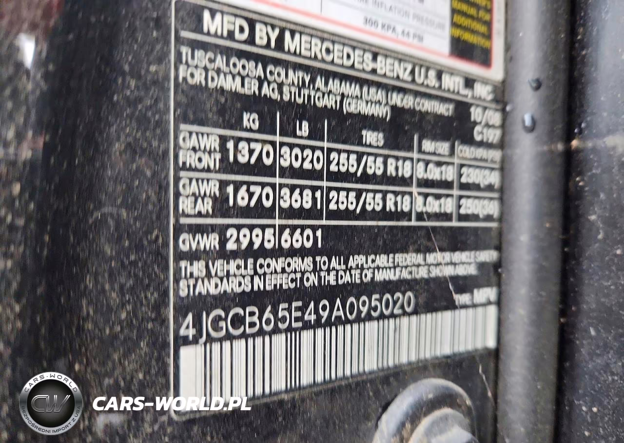 2009 Mercedes-Benz R 350 4Matic VIN:4JGCB65E49A095020 - 13