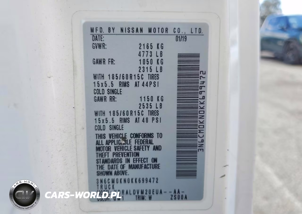 2019 Nissan Nv200 Delivery Van VIN:3N6CM0KN0KK699472 - 13