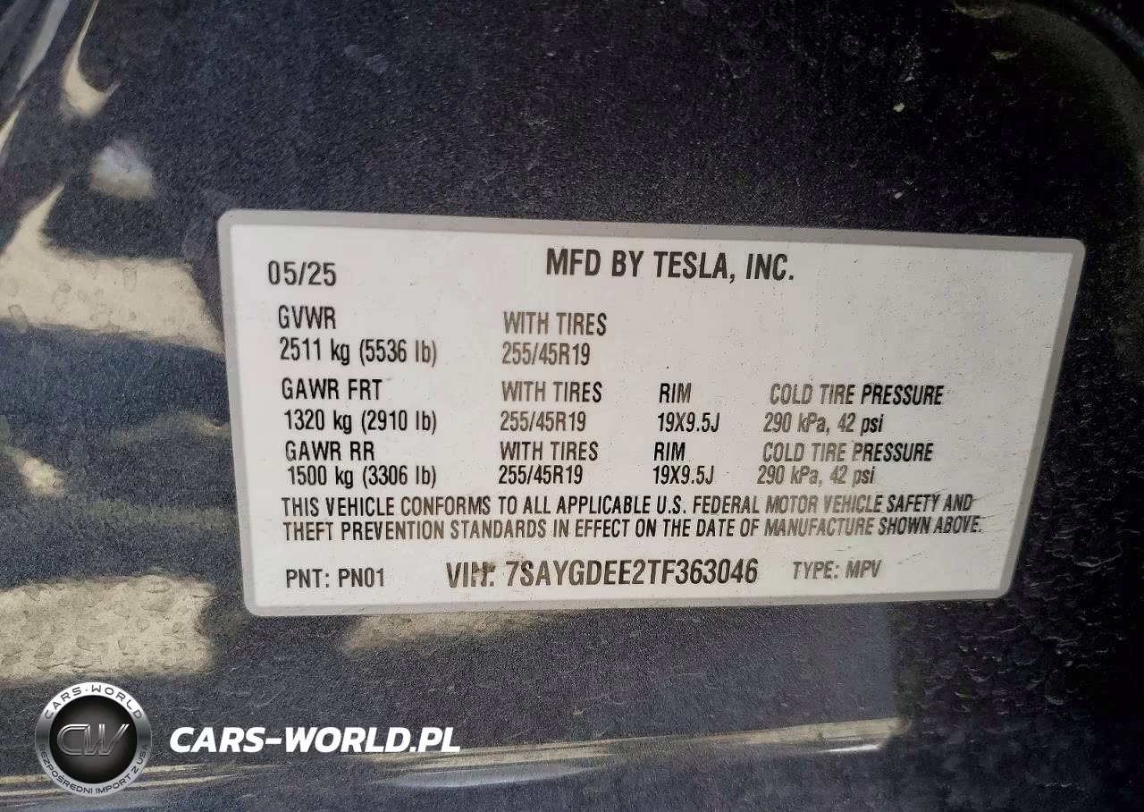 2026 Tesla Model Y VIN:7SAYGDEE2TF363046 - 13