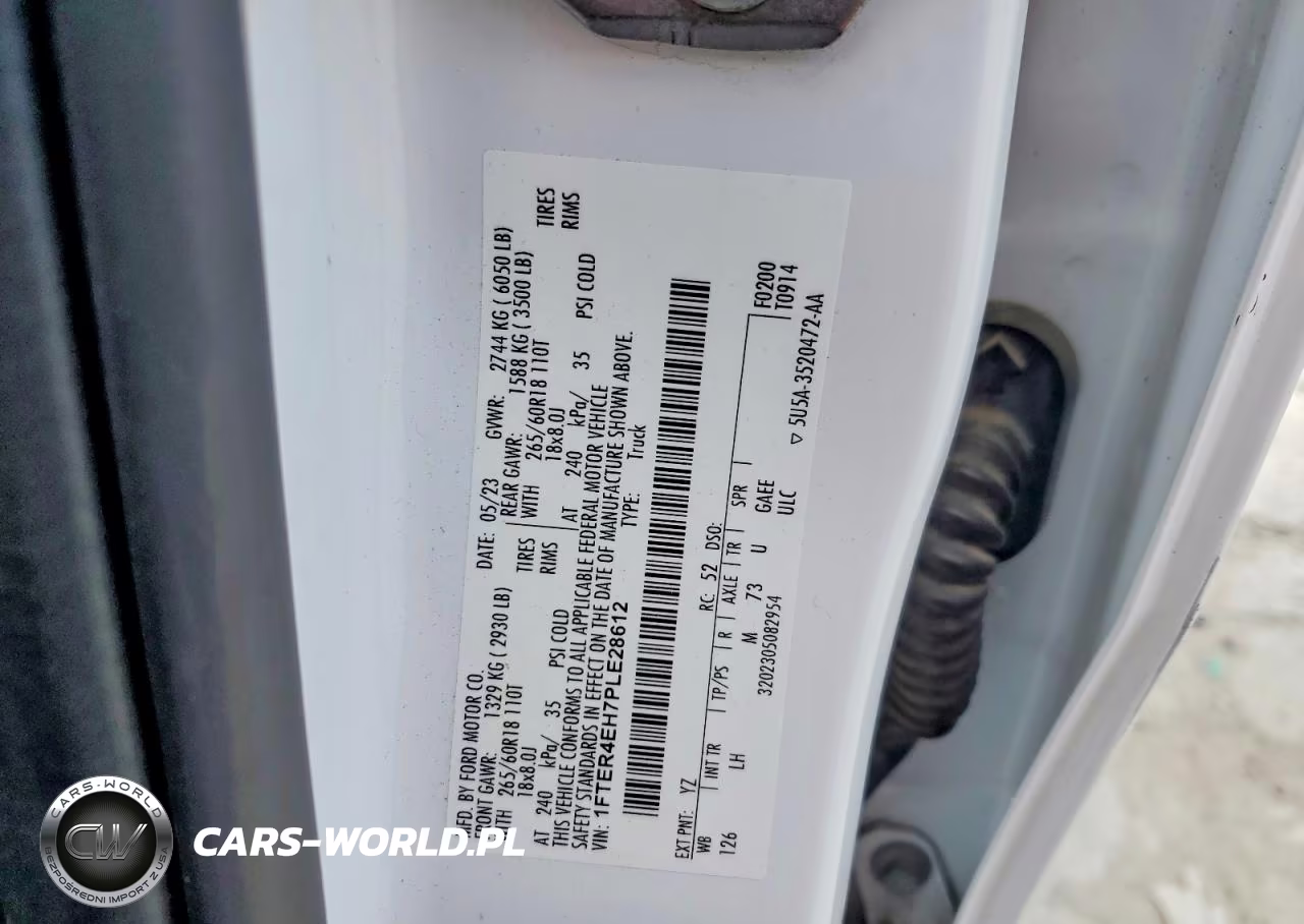 2023 Ford Ranger Xl VIN:1FTER4EH7PLE28612 - 12
