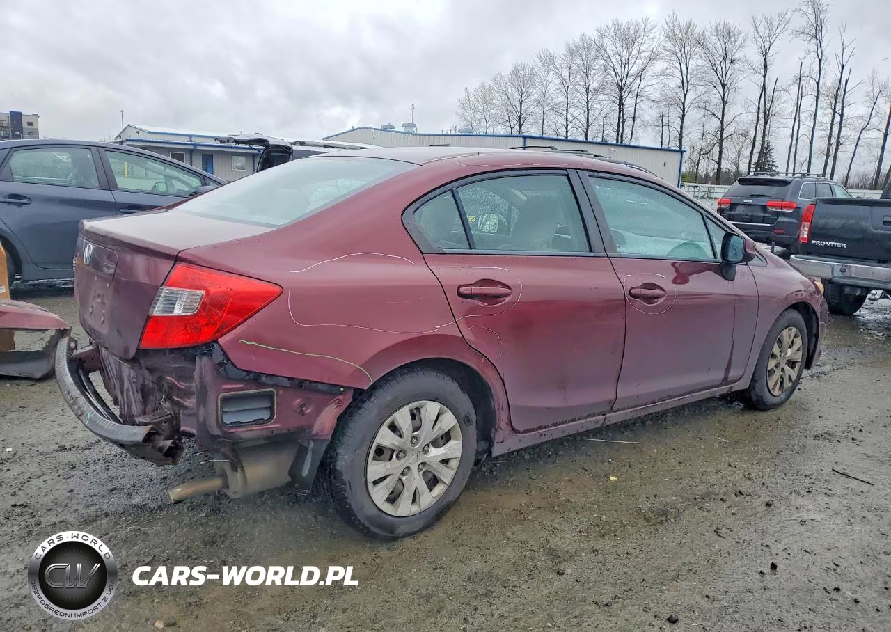 2012 Honda Civic Lx VIN:2HGFB2F53CH538261 - 3
