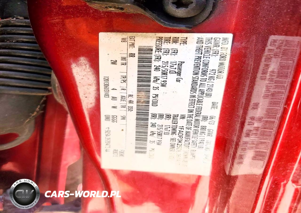2013 Ford Focus Se VIN:1FADP3K25DL360937 - 12
