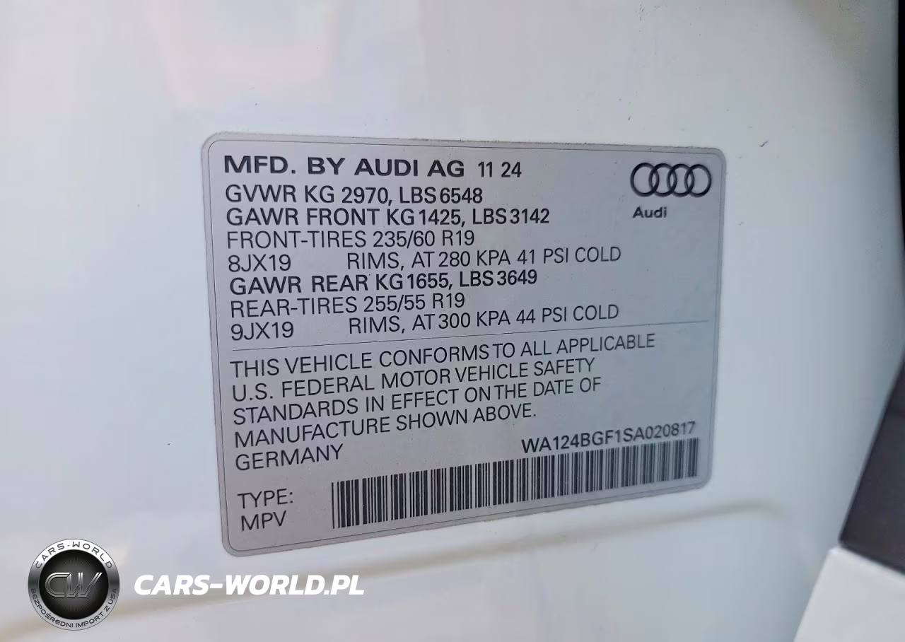 2025 Audi Q6 E-Tron Premium Plus VIN:WA124BGF1SA020817 - 13