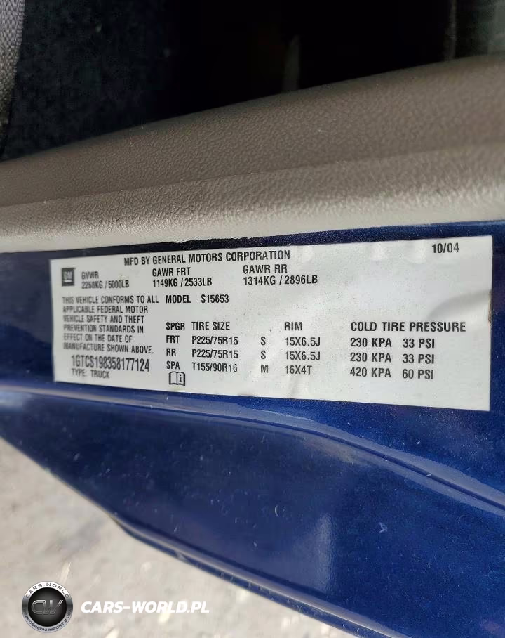2005 GMC Canyon VIN:1GTCS198358177124 - 12