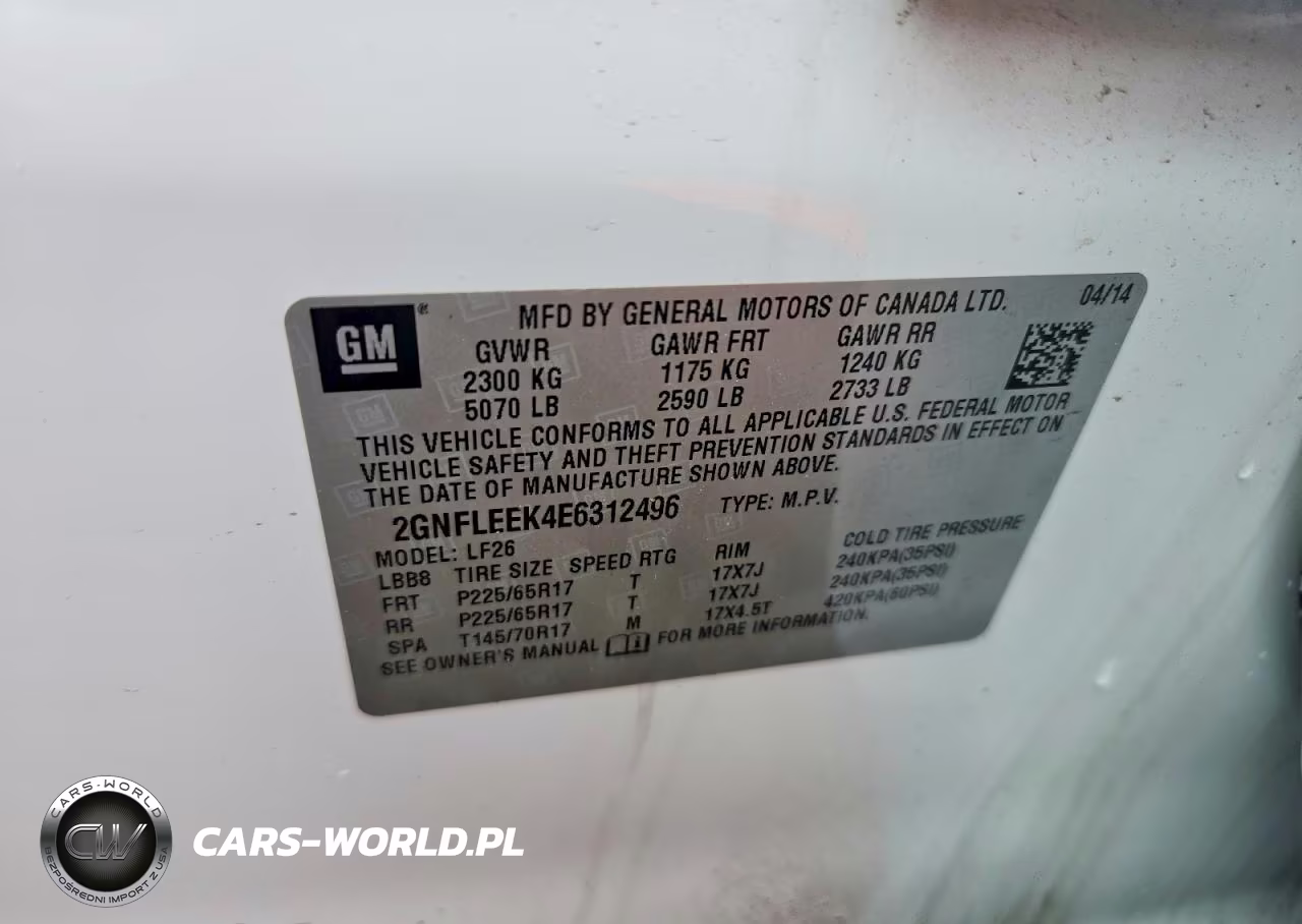 2014 Chevrolet Equinox Ls VIN:2GNFLEEK4E6312496 - 13