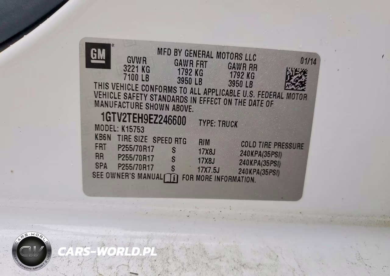 2014 GMC Sierra K1500 VIN:1GTV2TEH9EZ246600 - 12