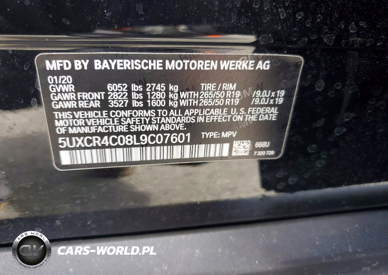 2020 BMW X5 Sdrive 40I VIN:5UXCR4C08L9C07601 - 13