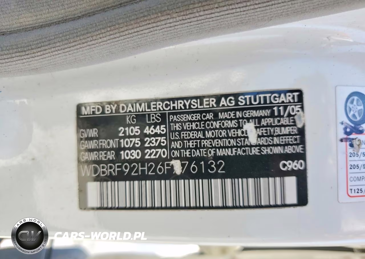 2006 Mercedes-Benz C 280 4Matic VIN:WDBRF92H26F776132 - 12