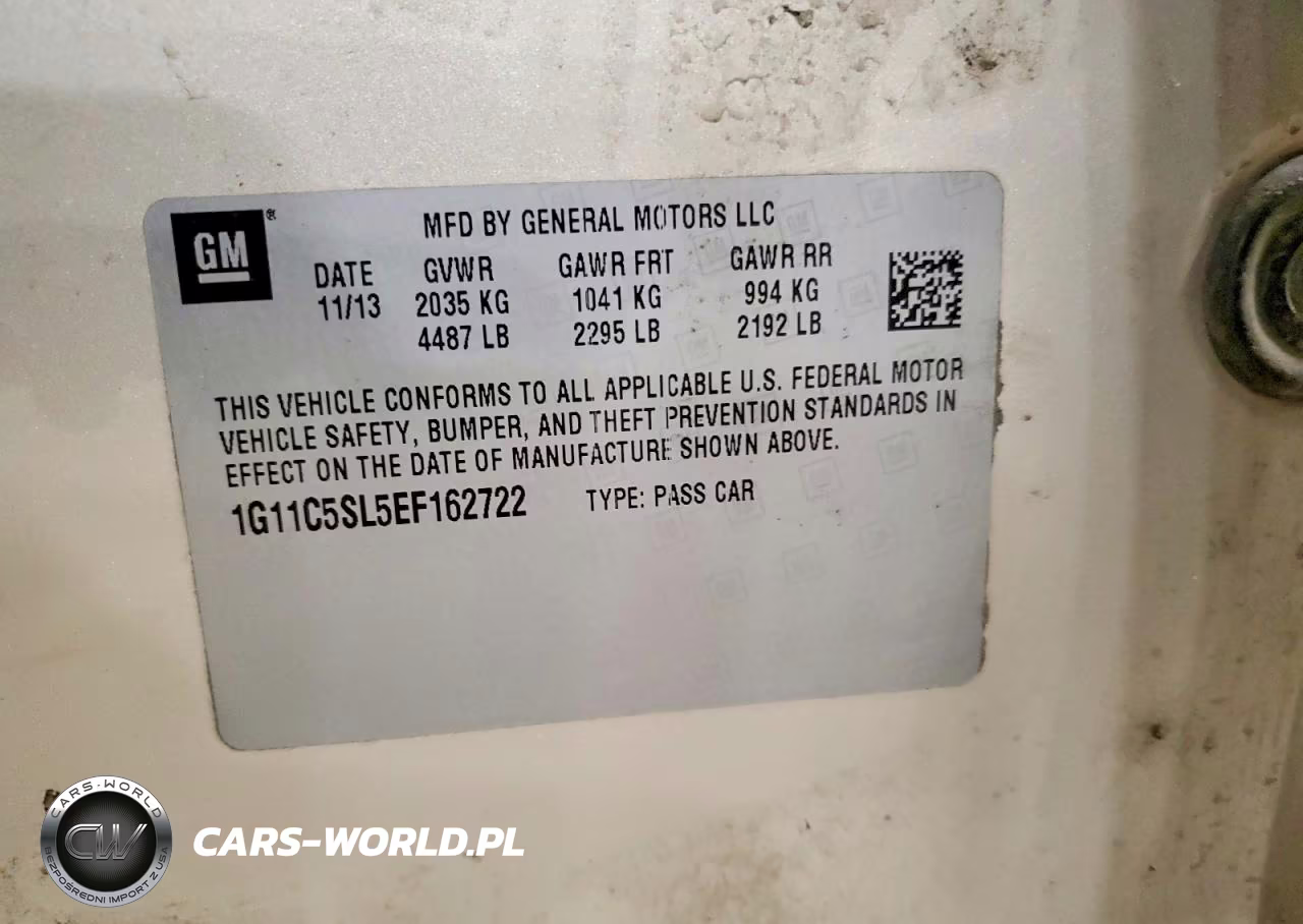 2014 Chevrolet Malibu 1Lt VIN:1G11C5SL5EF162722 - 12