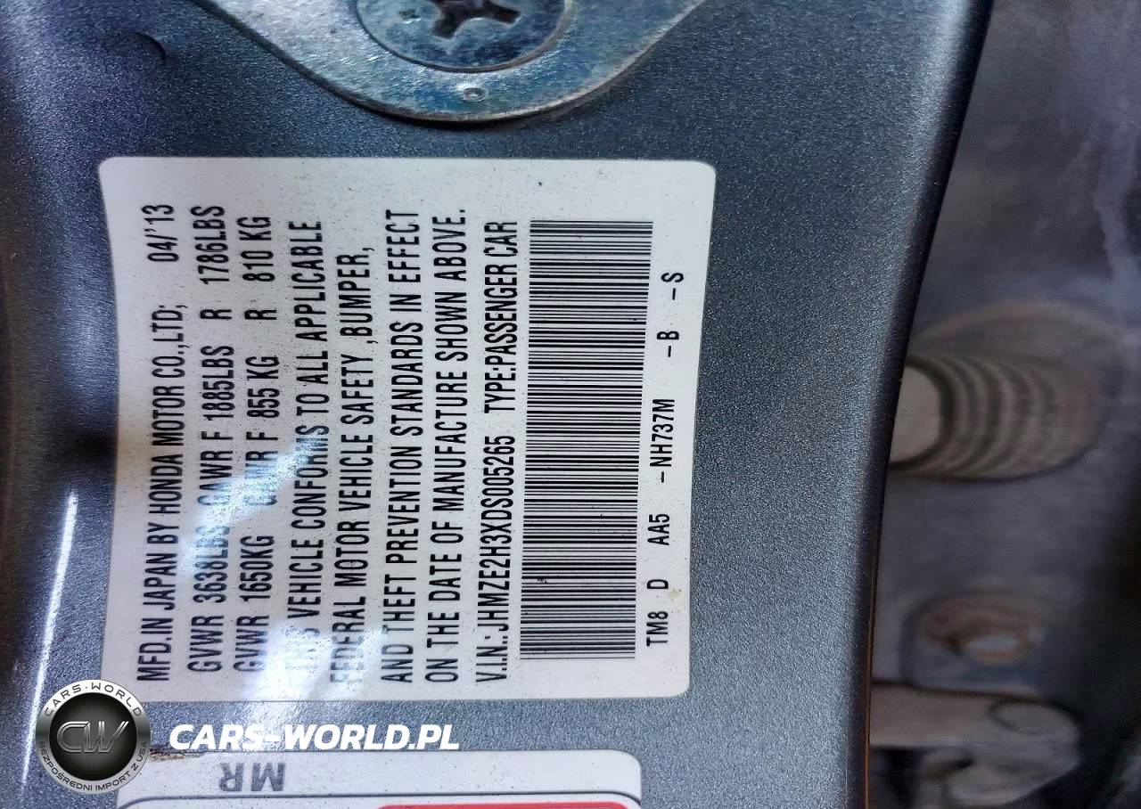 2013 Honda Insight VIN:JHMZE2H3XDS005265 - 12