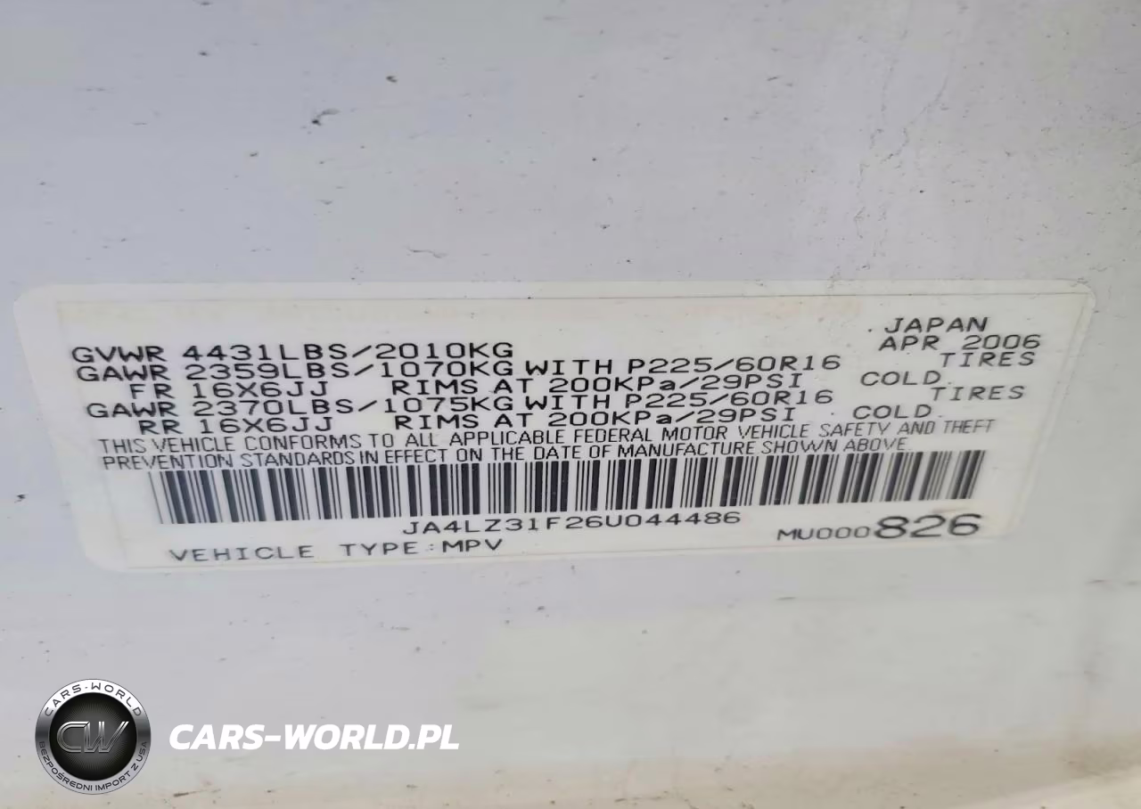 2006 Mitsubishi Outlander Ls VIN:JA4LZ31F26U044486 - 12