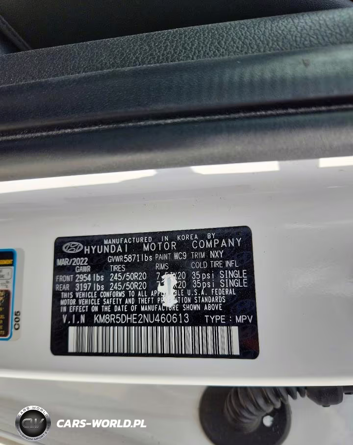 2022 Hyundai Palisade Limited VIN:KM8R5DHE2NU460613 - 13