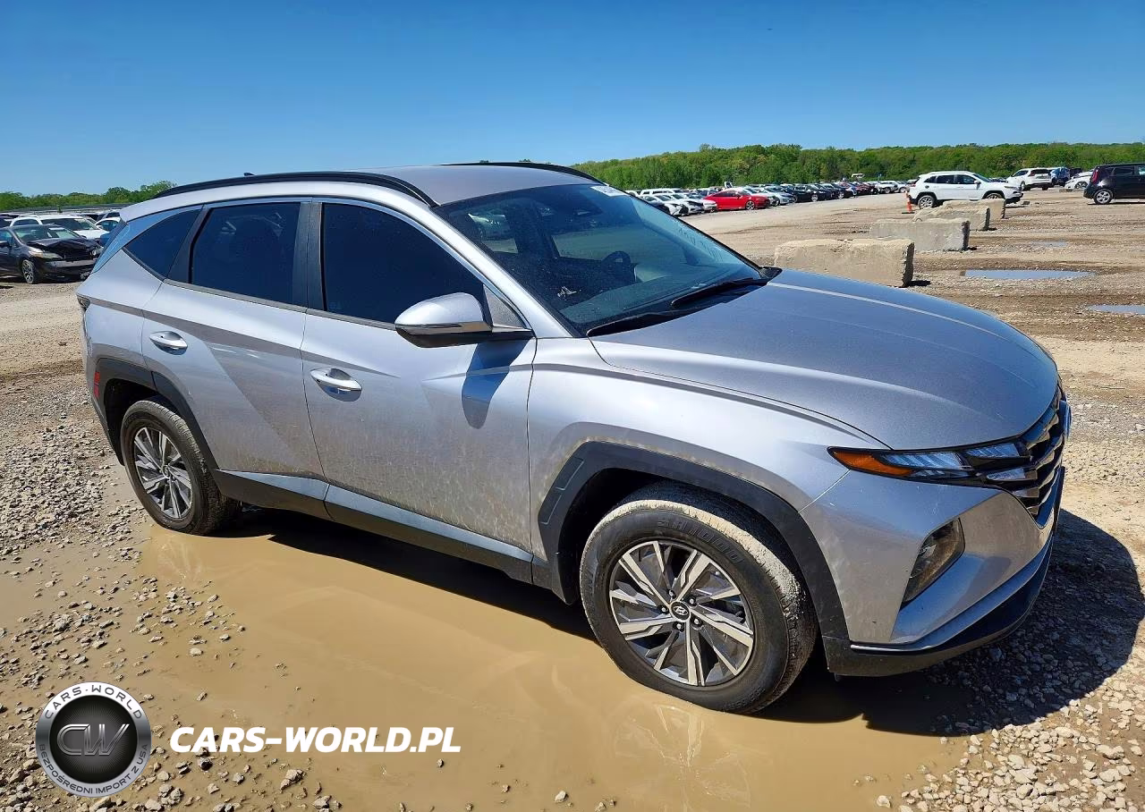 2022 Hyundai Tucson Blue VIN:KM8JBCA14NU030783 - 4