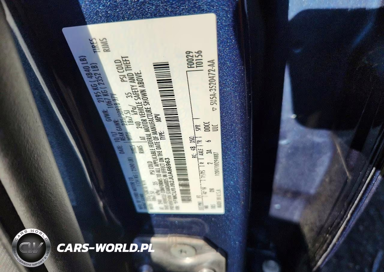 2018 Ford Escape Titanium VIN:1FMCU9J92JUA66963 - 12