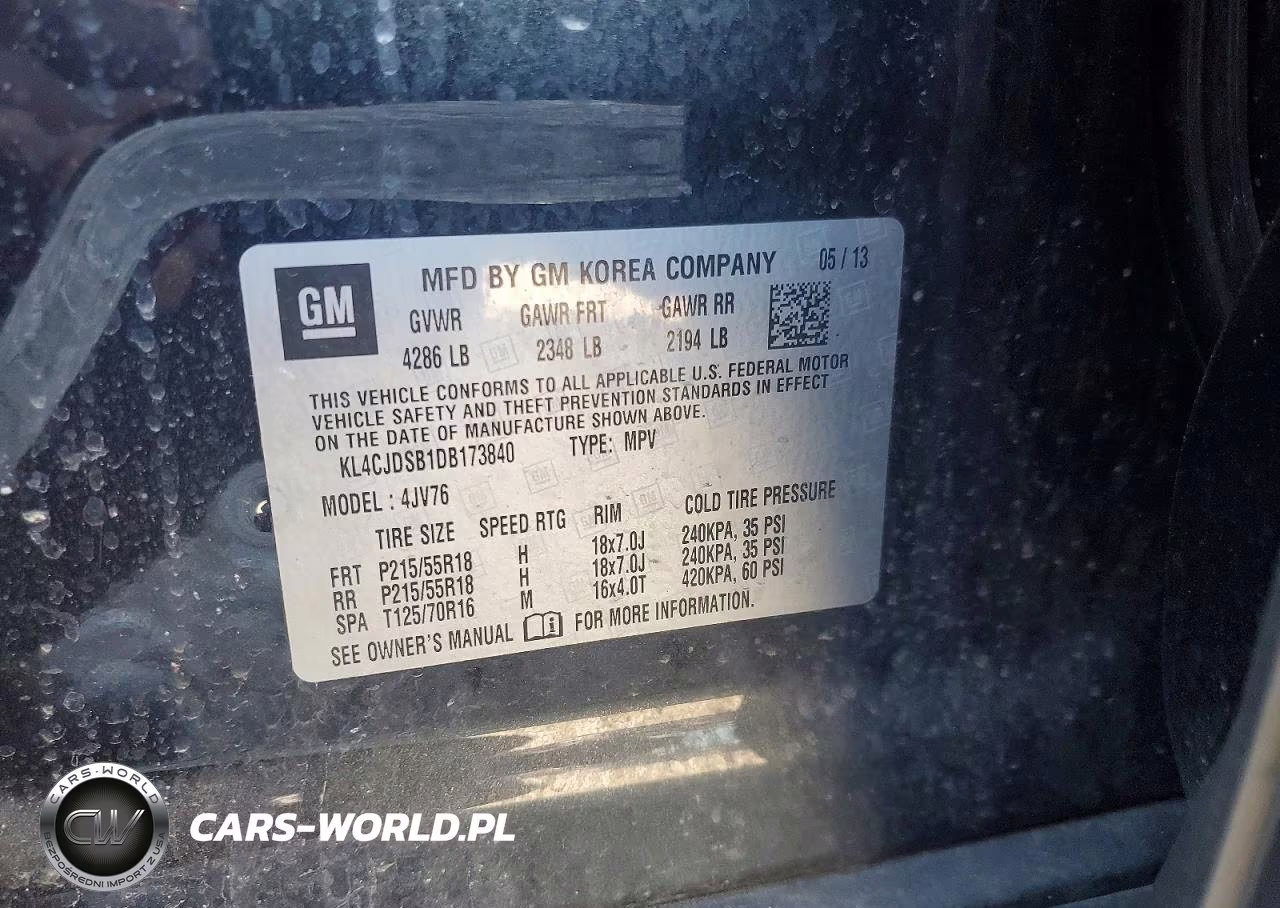 2013 Buick Encore Premium VIN:KL4CJDSB1DB173840 - 13