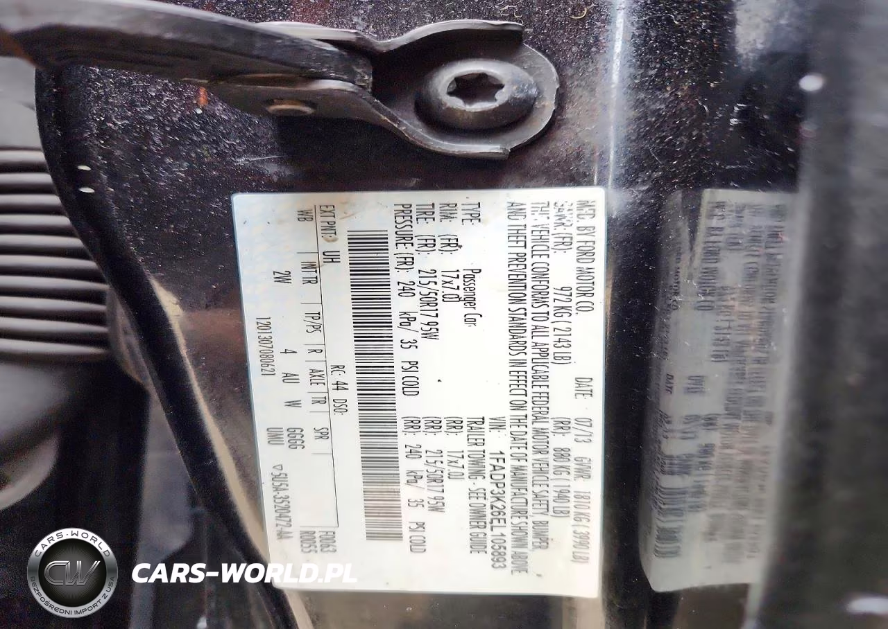 2014 Ford Focus Se VIN:1FADP3K26EL105893 - 12