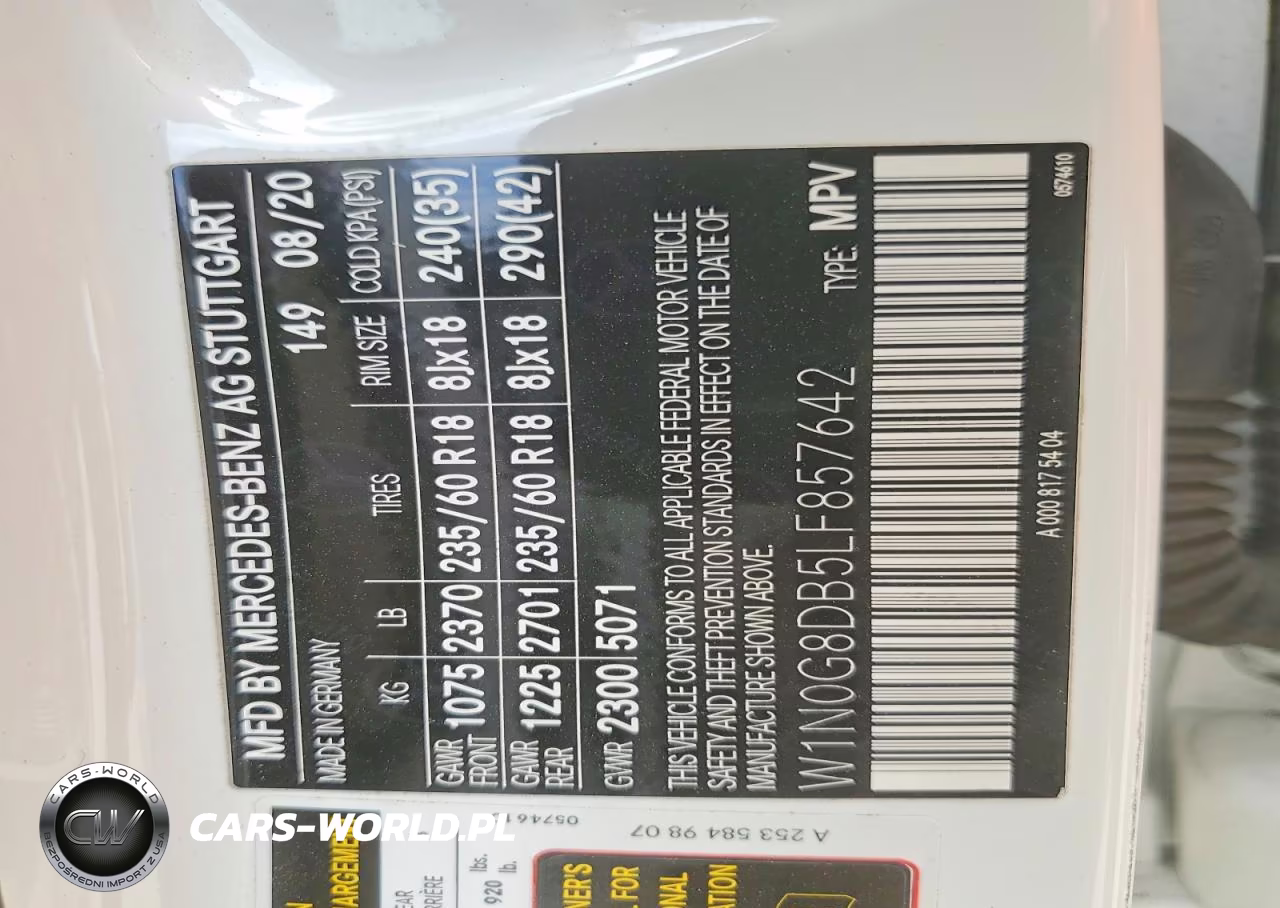2020 Mercedes-Benz Glc 300 VIN:W1N0G8DB5LF857642 - 13