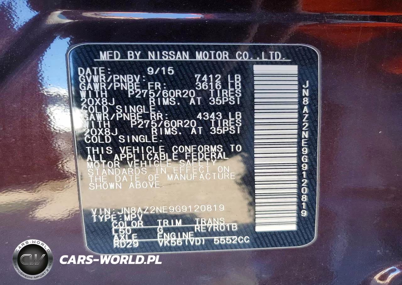 2016 Infiniti Qx80 Base VIN:JN8AZ2NE9G9120819 - 13