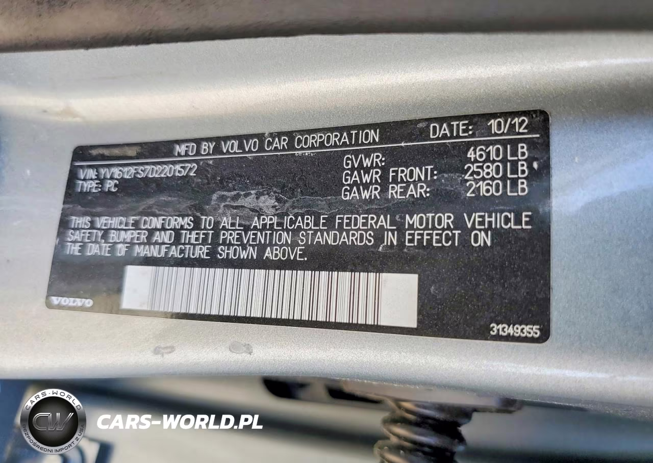 2013 Volvo S60 T5 VIN:YV1612FS7D2201572 - 12