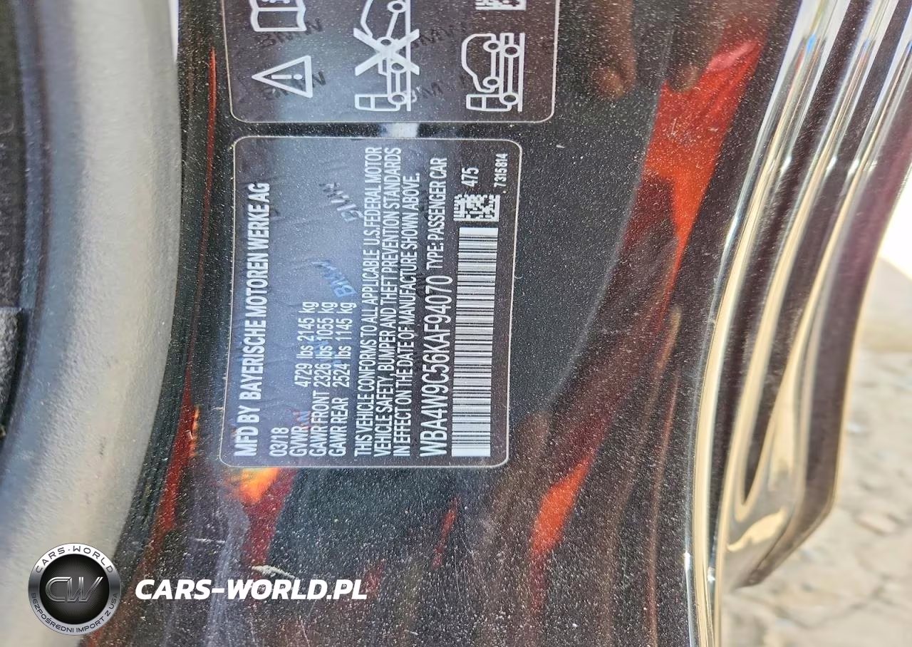 2019 BMW 440Xi VIN:WBA4W9C56KAF94070 - 13