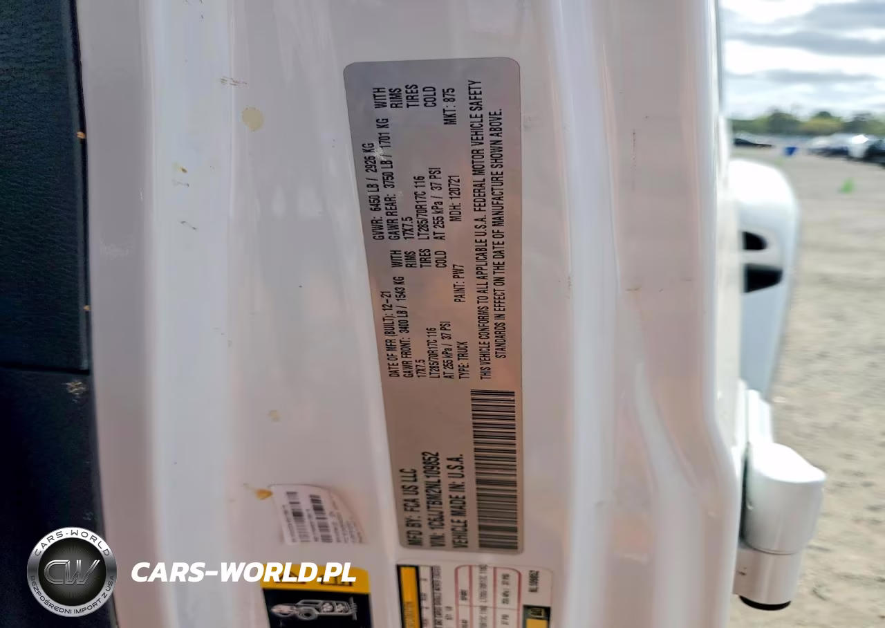 2022 Jeep Gladiator Rubicon VIN:1C6JJTBM2NL109852 - 12