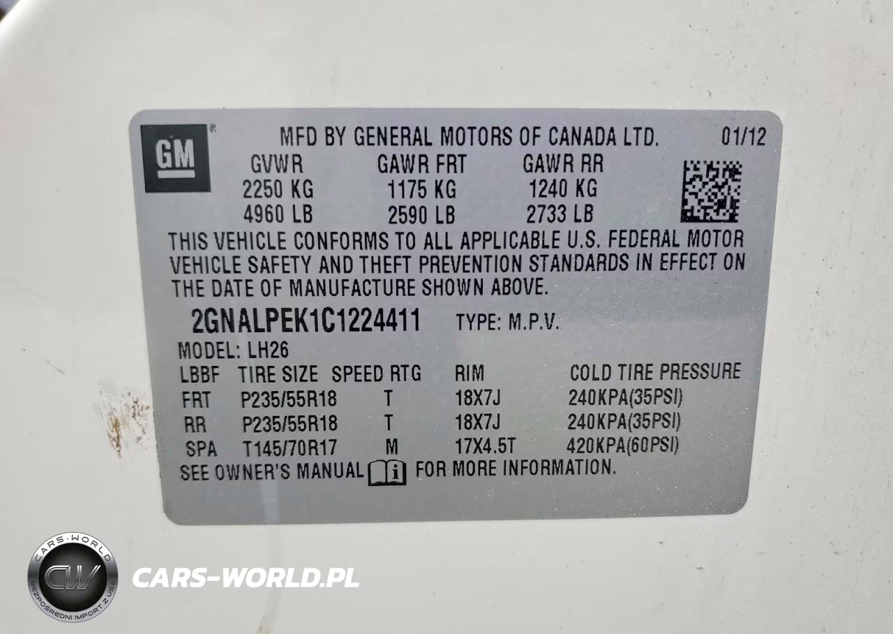 2012 Chevrolet Equinox Lt VIN:2GNALPEK1C1224411 - 14