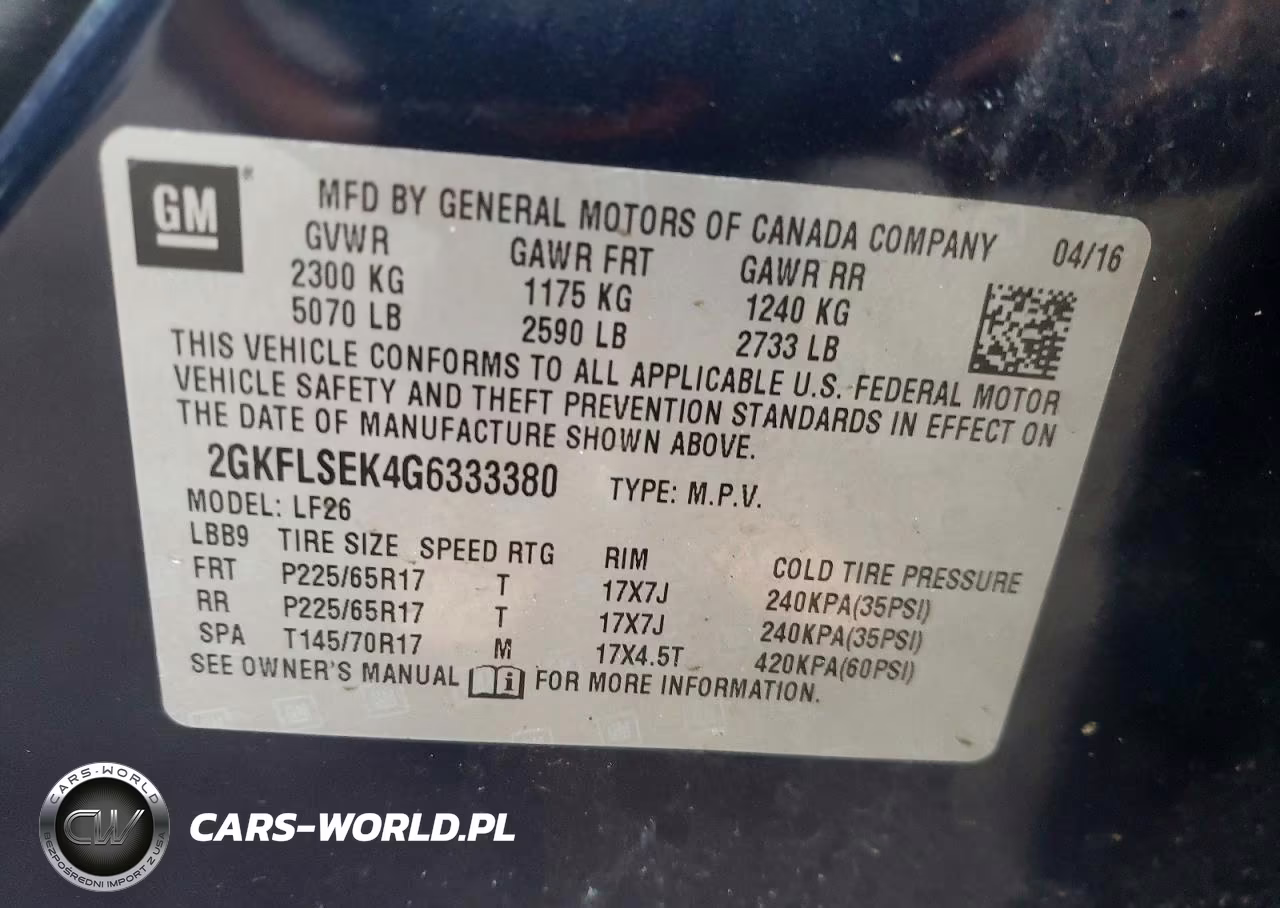 2016 GMC Terrain Sle VIN:2GKFLSEK4G6333380 - 13