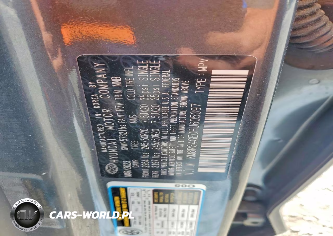 2023 Hyundai Palisade Xrt VIN:KM8R34GE0PU605397 - 13