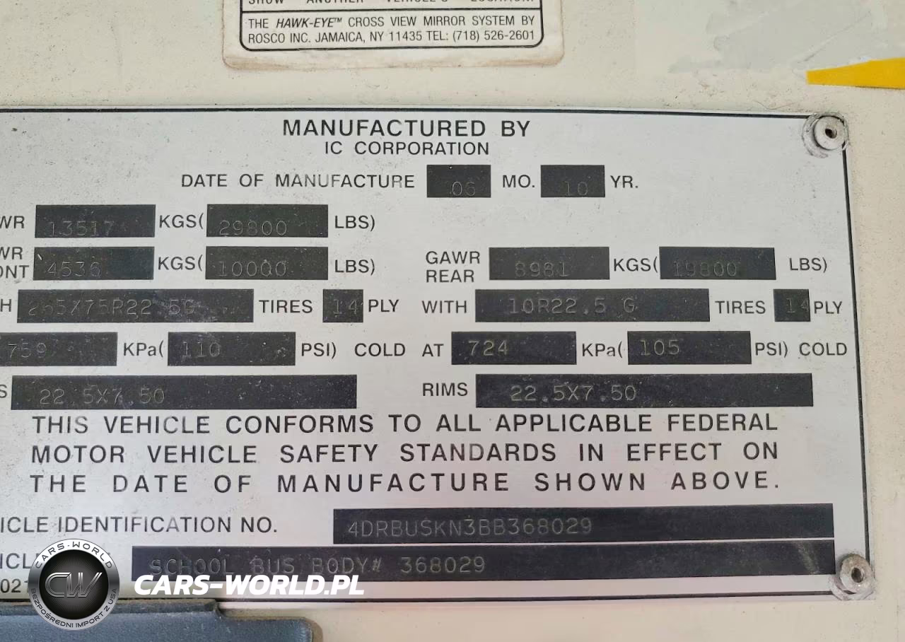 2011 Ic Corporation Ce Series School - School Bus VIN:4DRBUSKN3BB368029 - 13