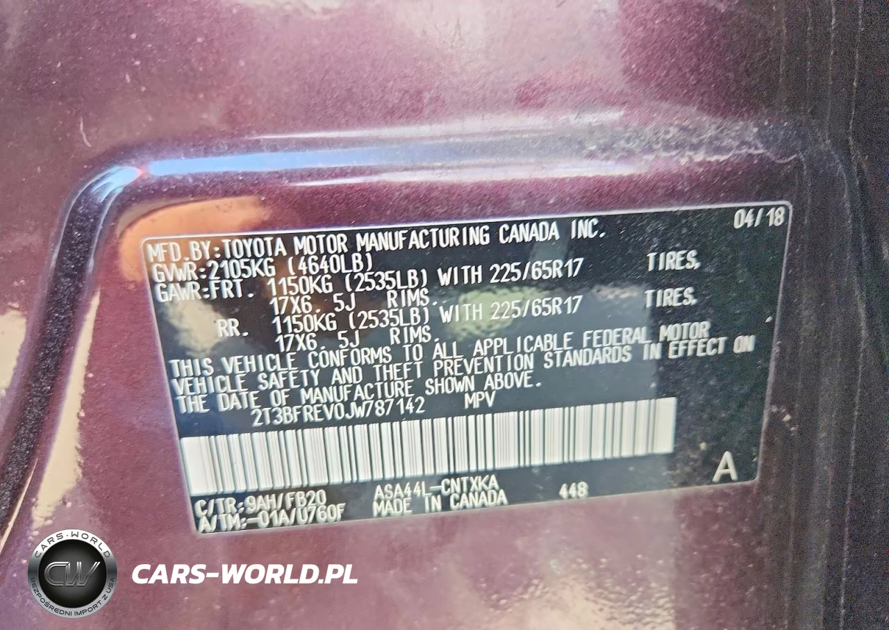 2018 Toyota Rav4 Le VIN:2T3BFREV0JW787142 - 13