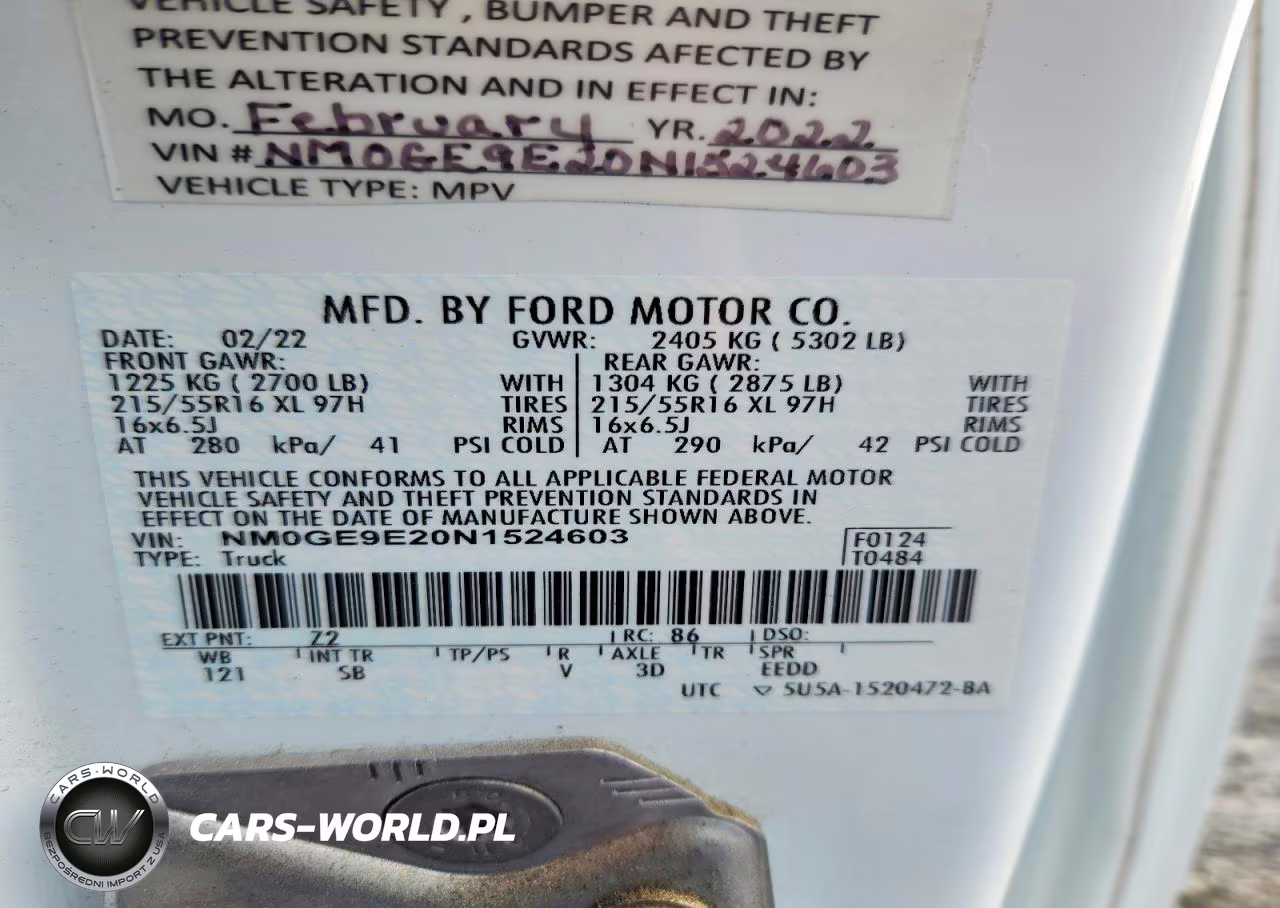 2022 Ford Transit Connect Xl VIN:NM0GE9E20N1524603 - 13