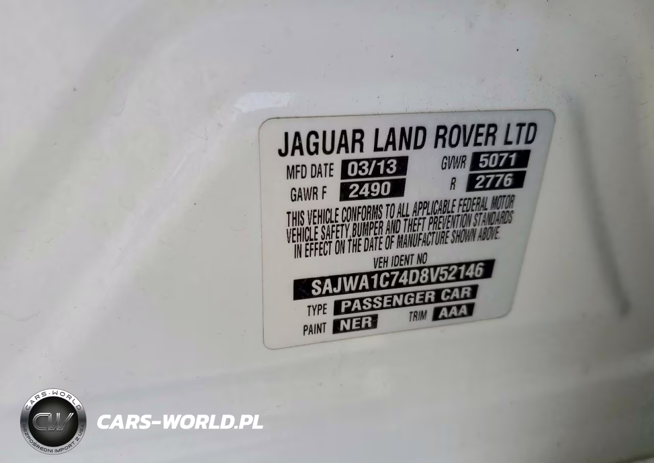 2013 Jaguar Xj VIN:SAJWA1C74D8V52146 - 12