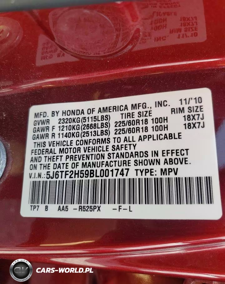 2011 Honda Accord Crosstour Exl VIN:5J6TF2H59BL001747 - 12