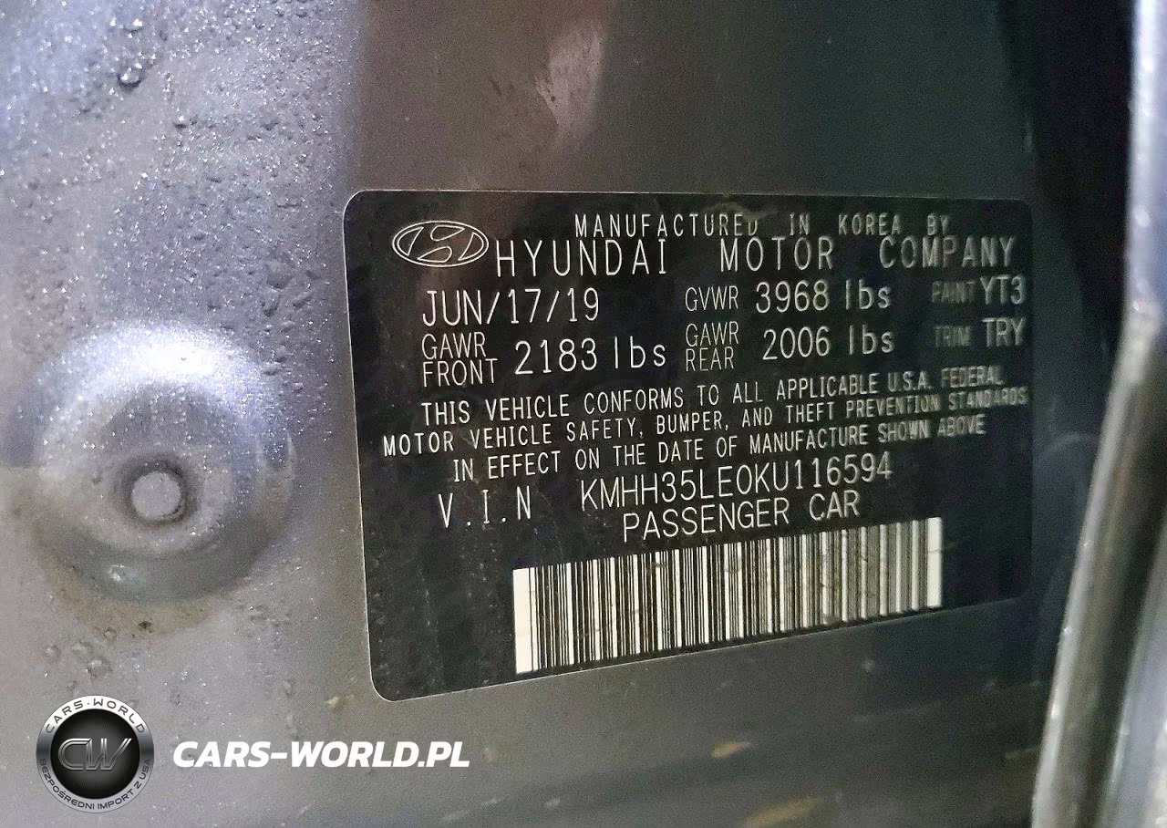 2019 Hyundai Elantra Gt Base VIN:KMHH35LE0KU116594 - 13