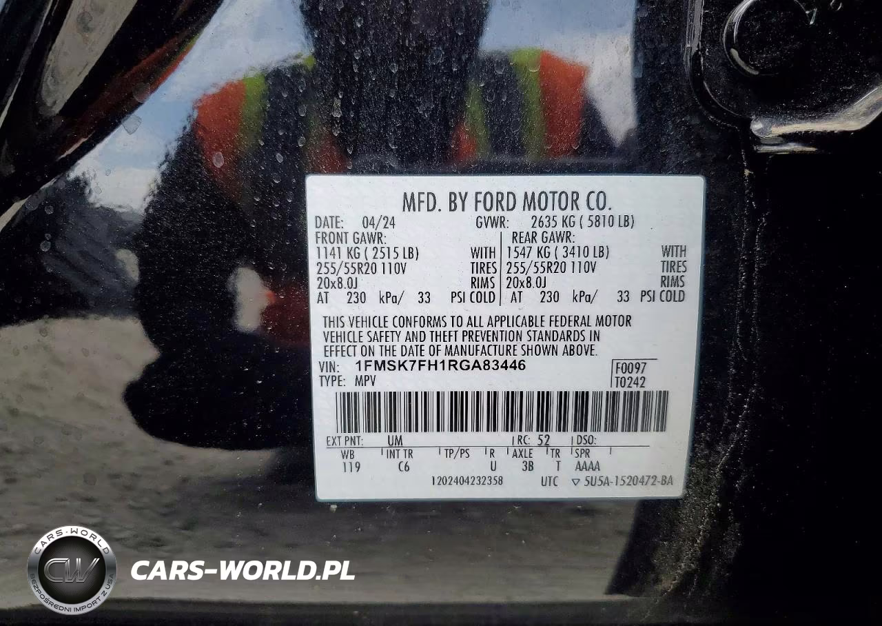 2024 Ford Explorer Limited VIN:1FMSK7FH1RGA83446 - 14