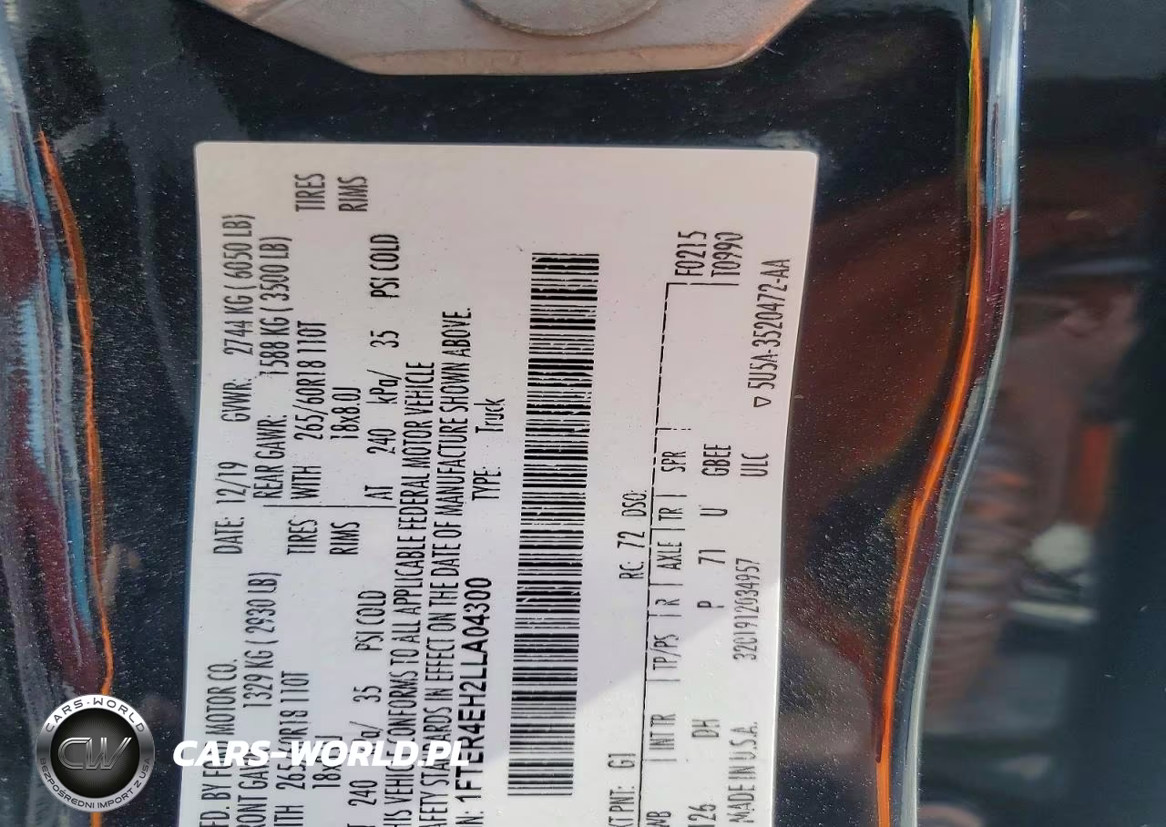2020 Ford Ranger Xl VIN:1FTER4EH2LLA04300 - 12
