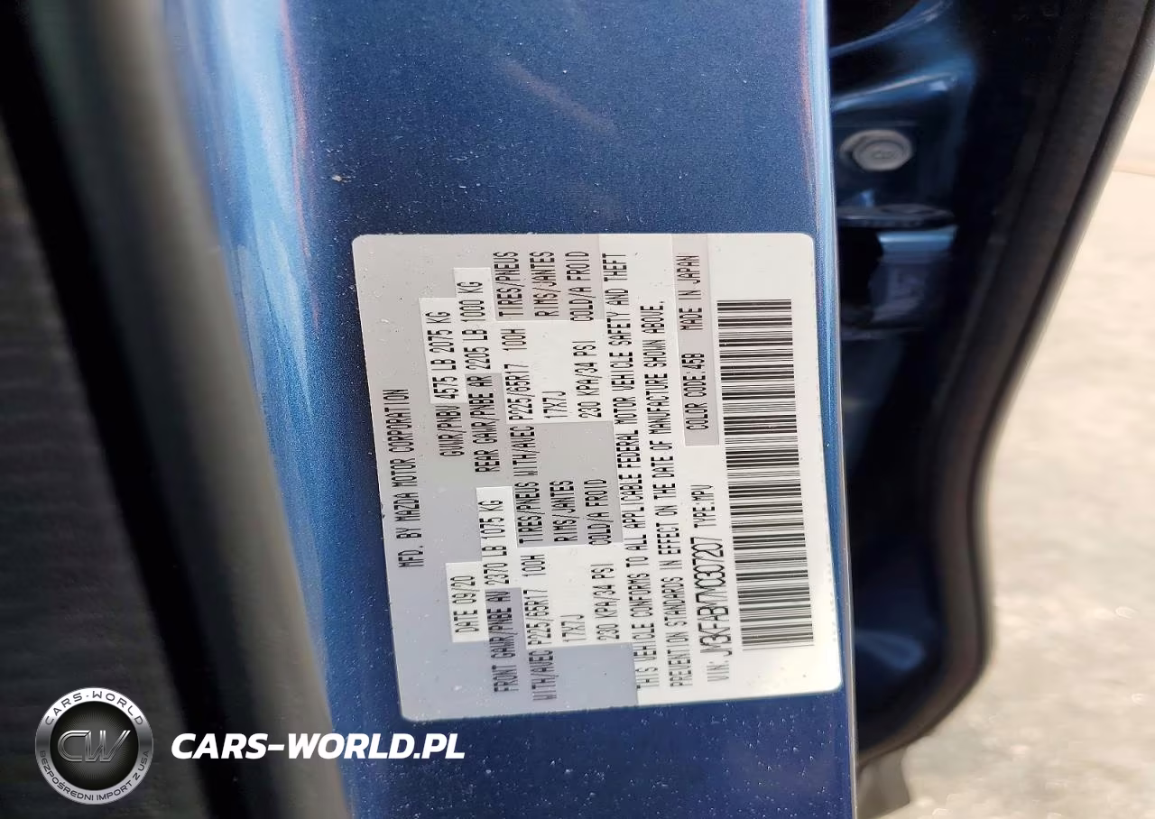 2021 Mazda Cx-5 Sport VIN:JM3KFABM7M0307207 - 13