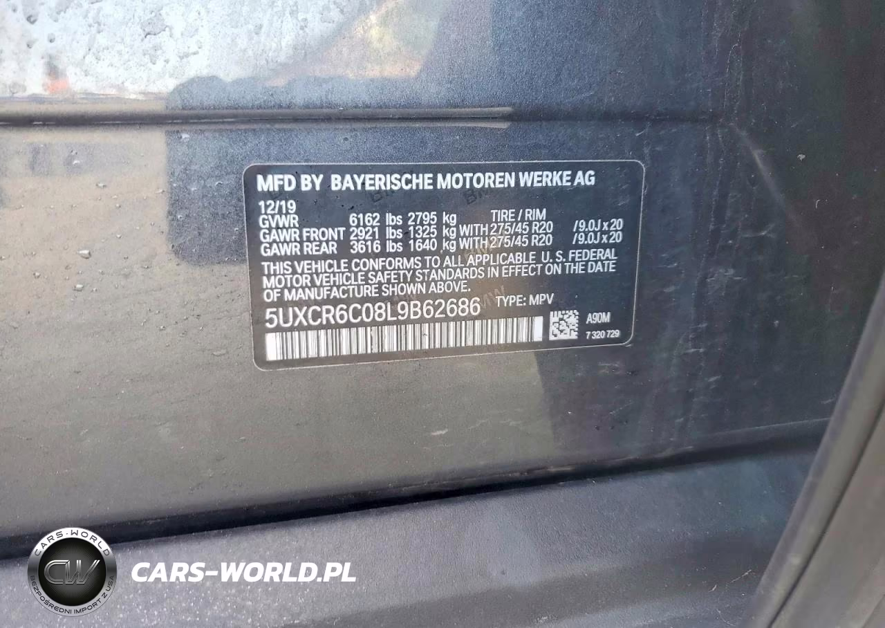 2020 BMW X5 xDrive40I VIN:5UXCR6C08L9B62686 - 13