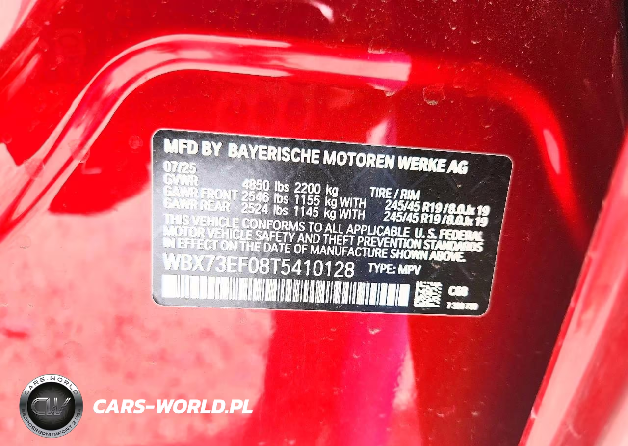 2026 BMW X1 xDrive28I VIN:WBX73EF08T5410128 - 12