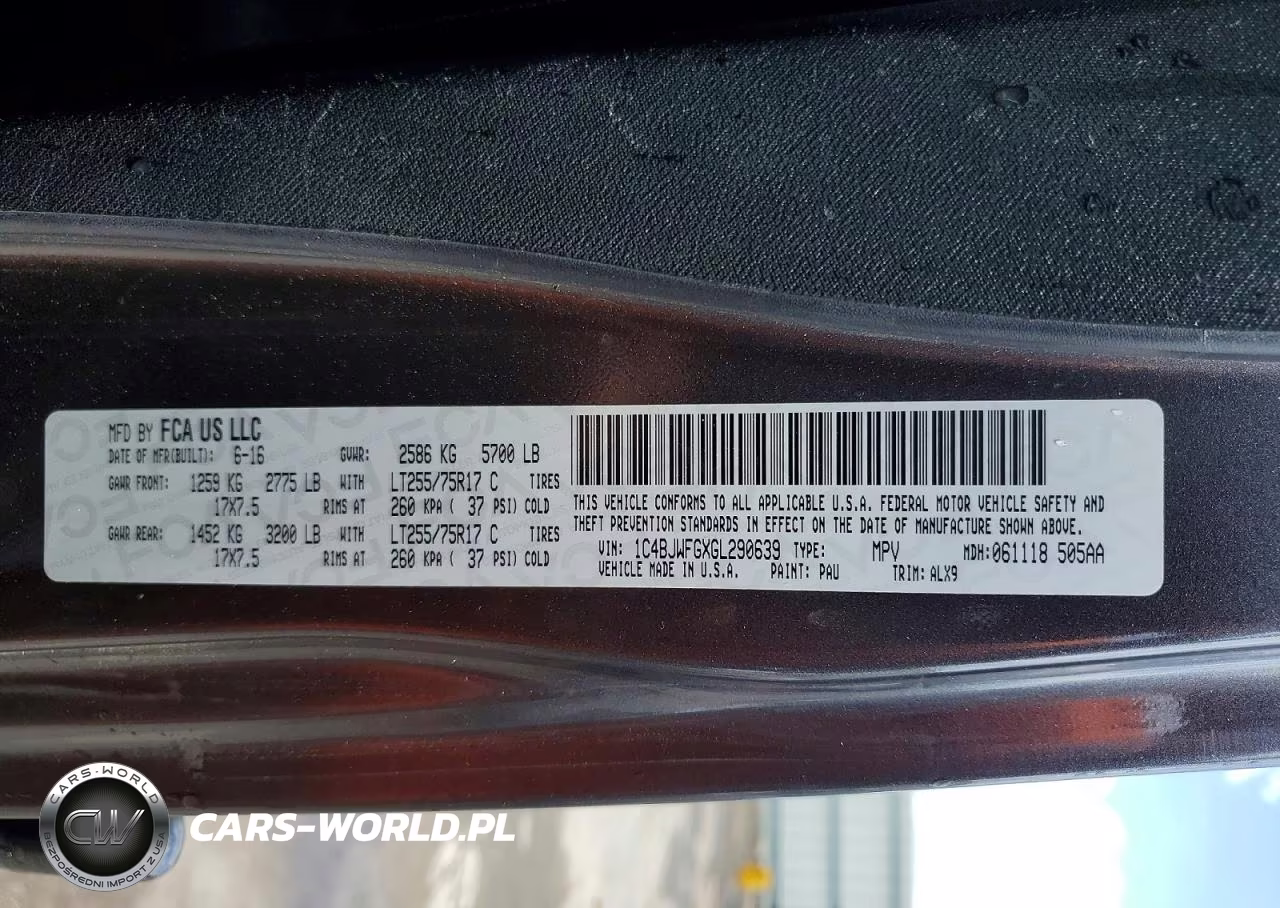 2016 Jeep Wrangler Unlimited Rubicon VIN:1C4BJWFGXGL290639 - 14