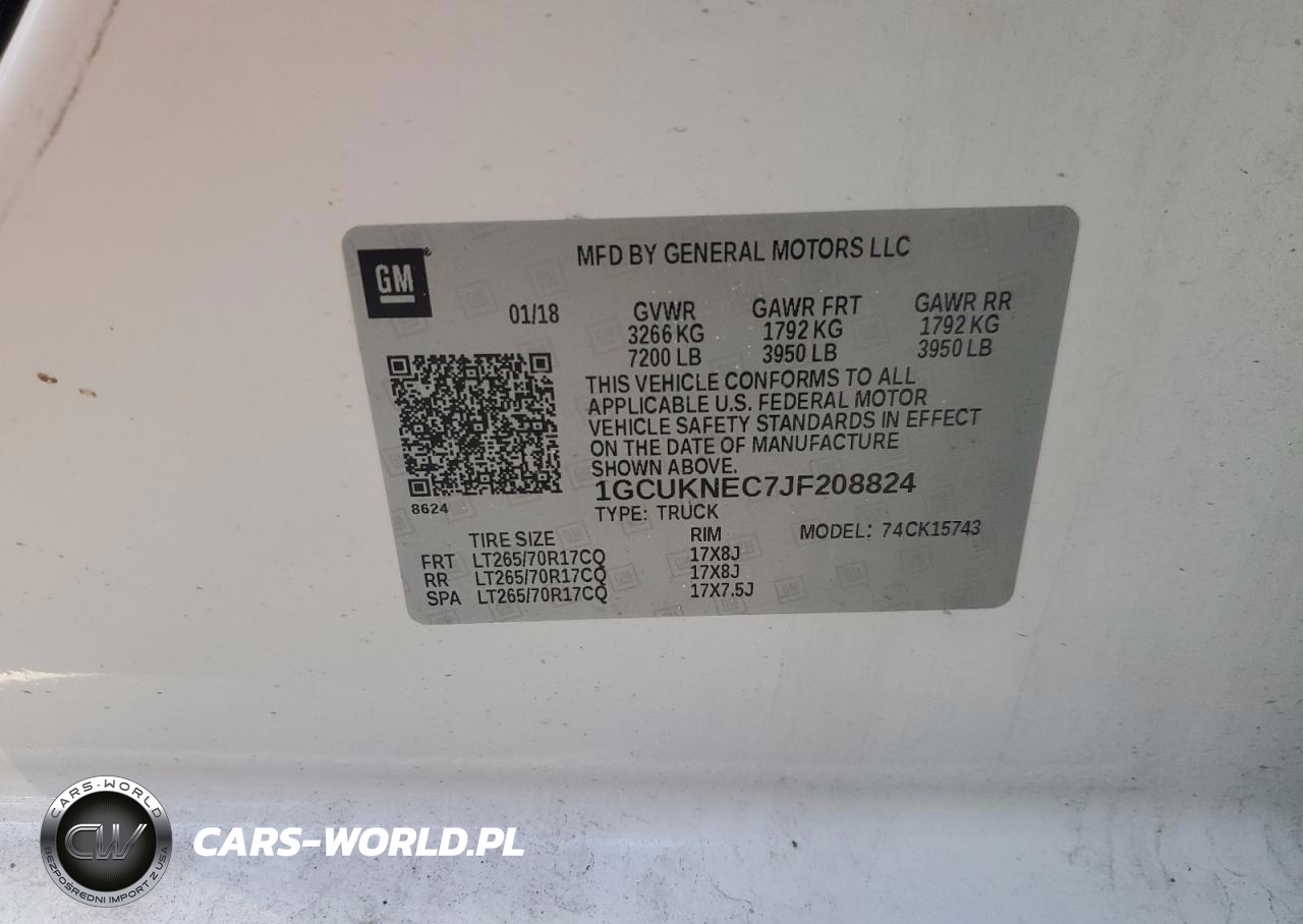 2018 Chevrolet Silverado K1500 VIN:1GCUKNEC7JF208824 - 12