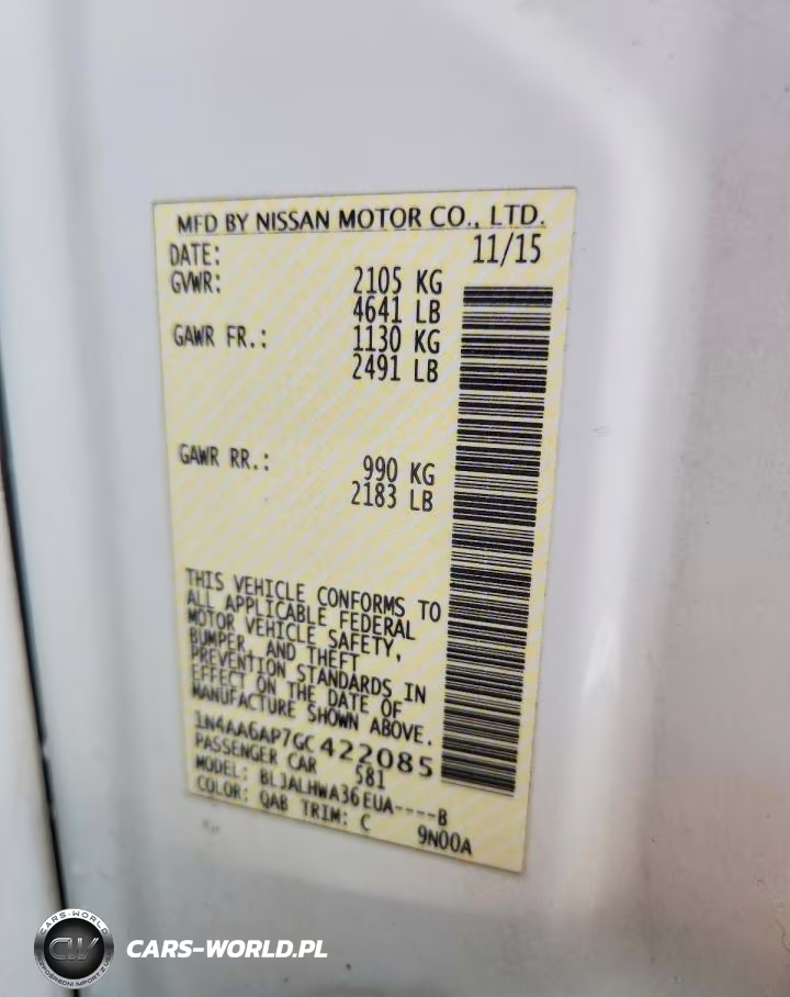 2016 Nissan Maxima Platinum VIN:1N4AA6AP7GC422085 - 12