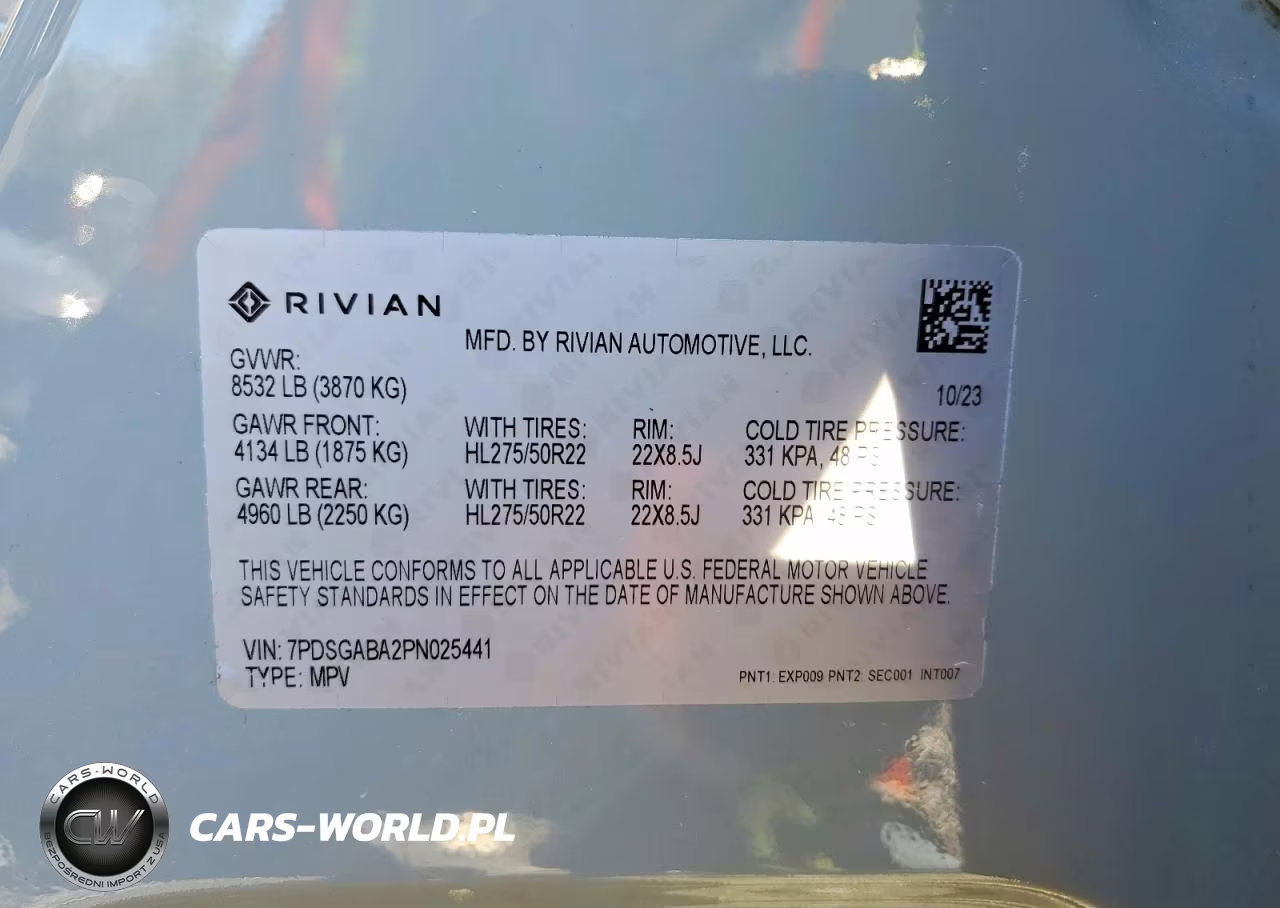 2023 Rivian R1S Adventure VIN:7PDSGABA2PN025441 - 12