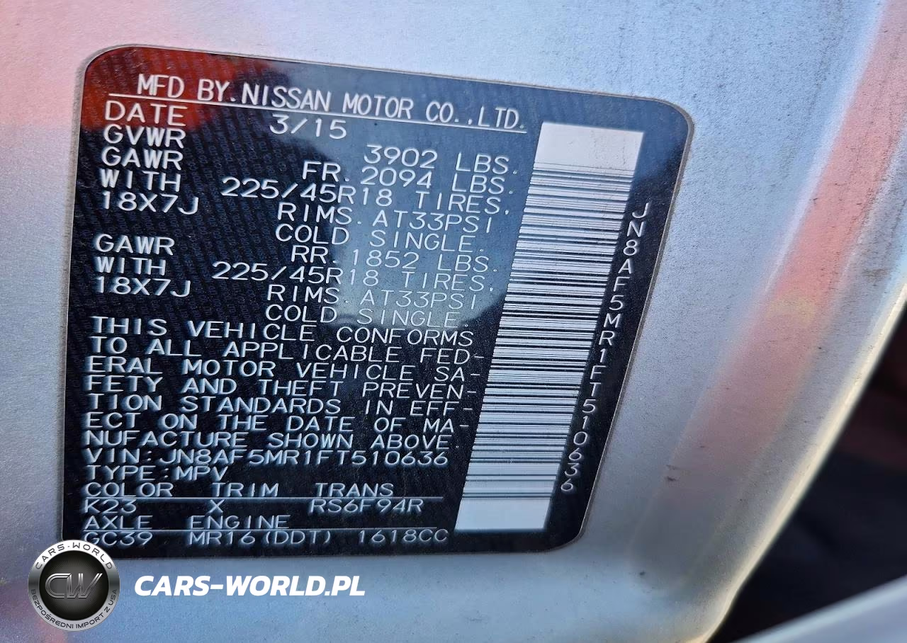 2015 Nissan Juke Nismo VIN:JN8AF5MR1FT510636 - 12