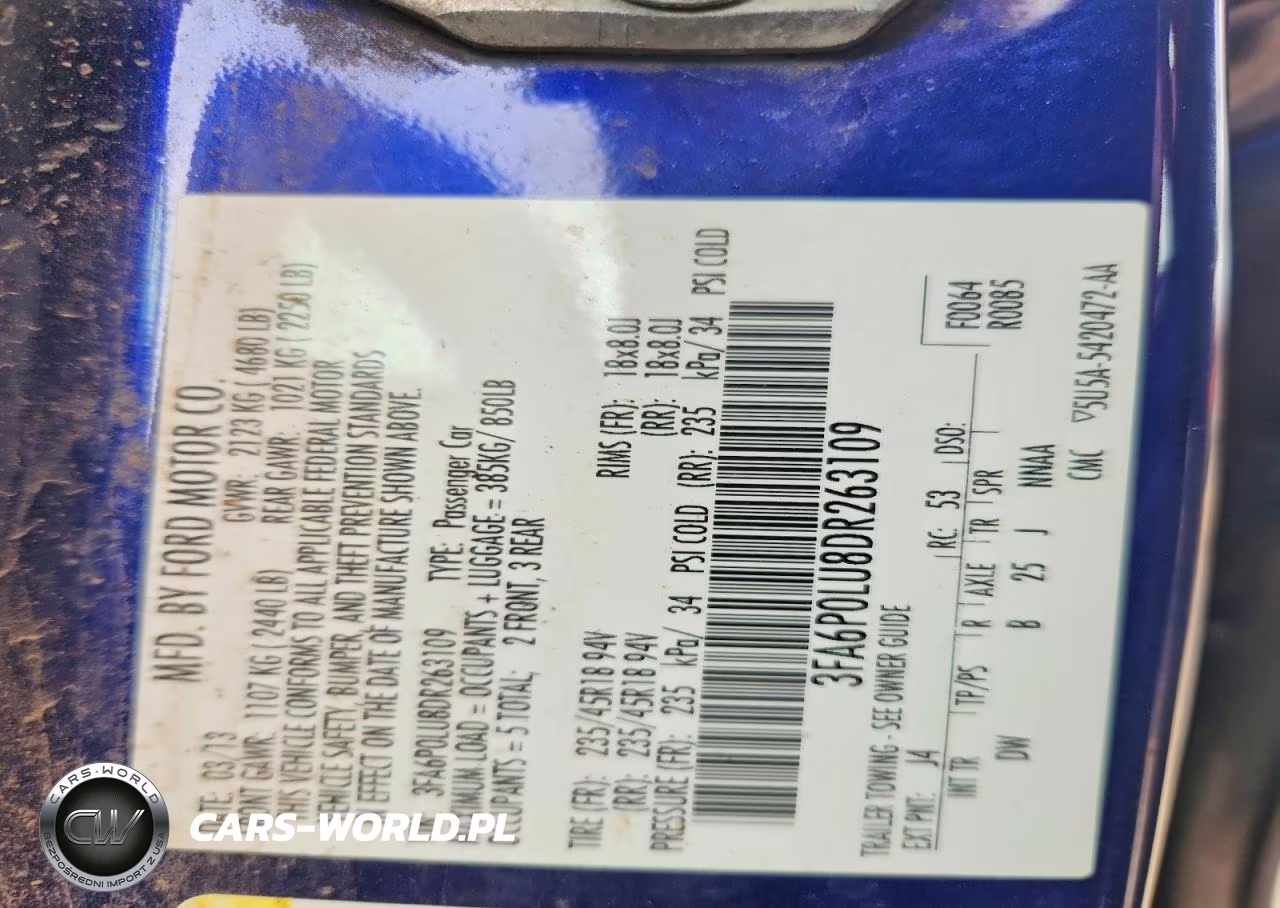 2013 Ford Fusion Se Hybrid VIN:3FA6P0LU8DR263109 - 13