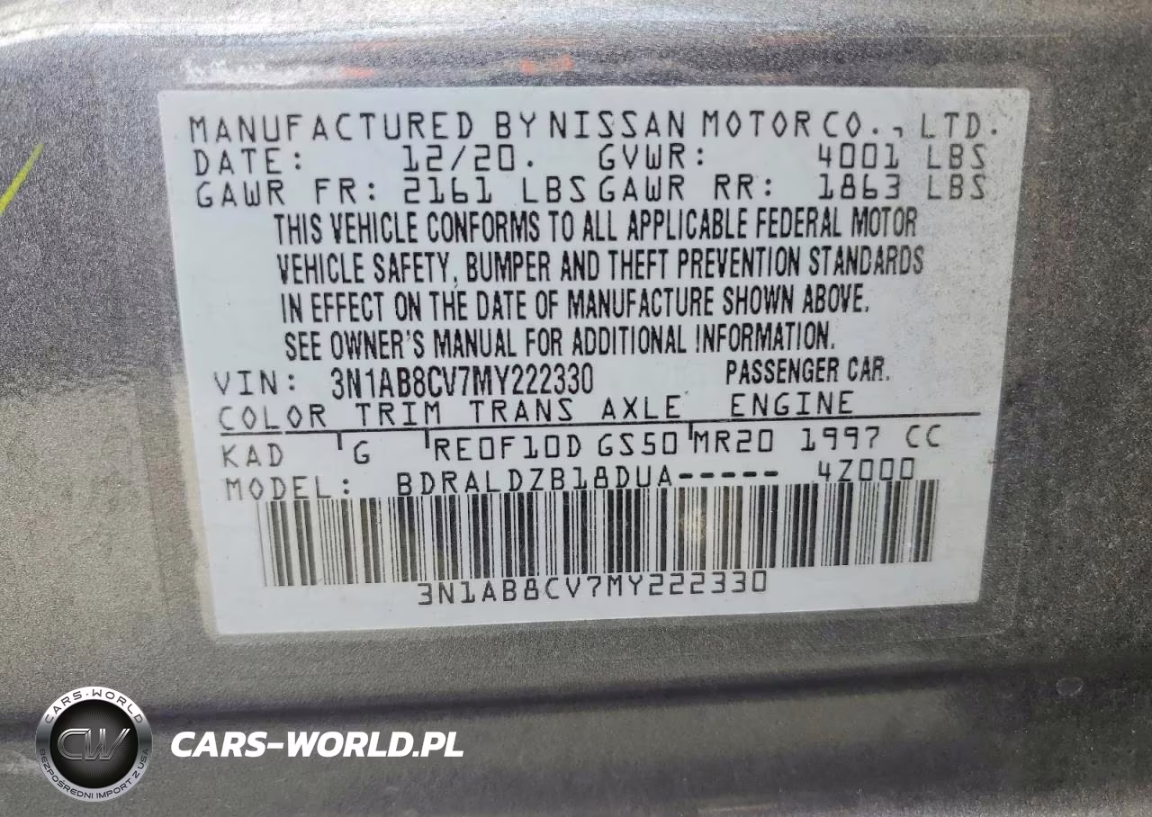 2021 Nissan Sentra Sv VIN:3N1AB8CV7MY222330 - 12