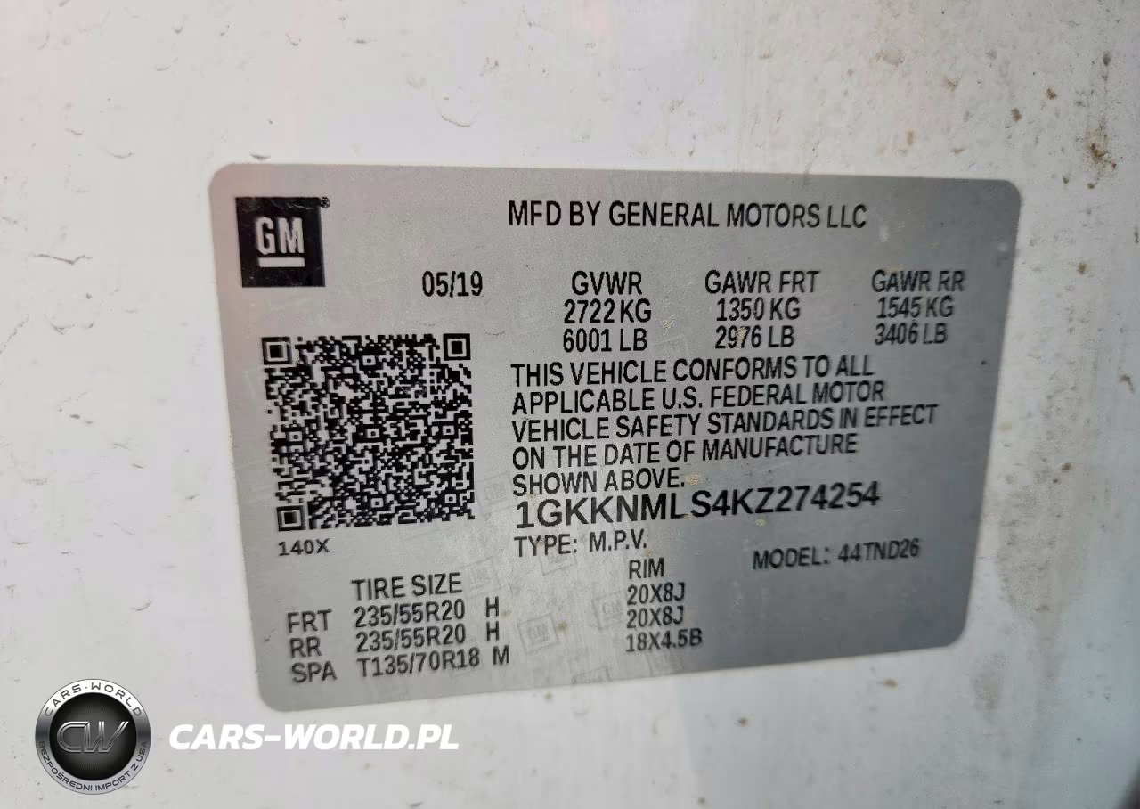 2019 GMC Acadia Slt-1 VIN:1GKKNMLS4KZ274254 - 14